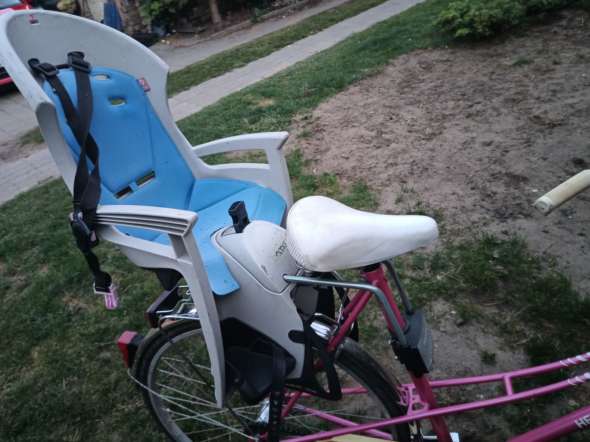 Rower retro Hercules cudowny z koszykiem fotelik hamax