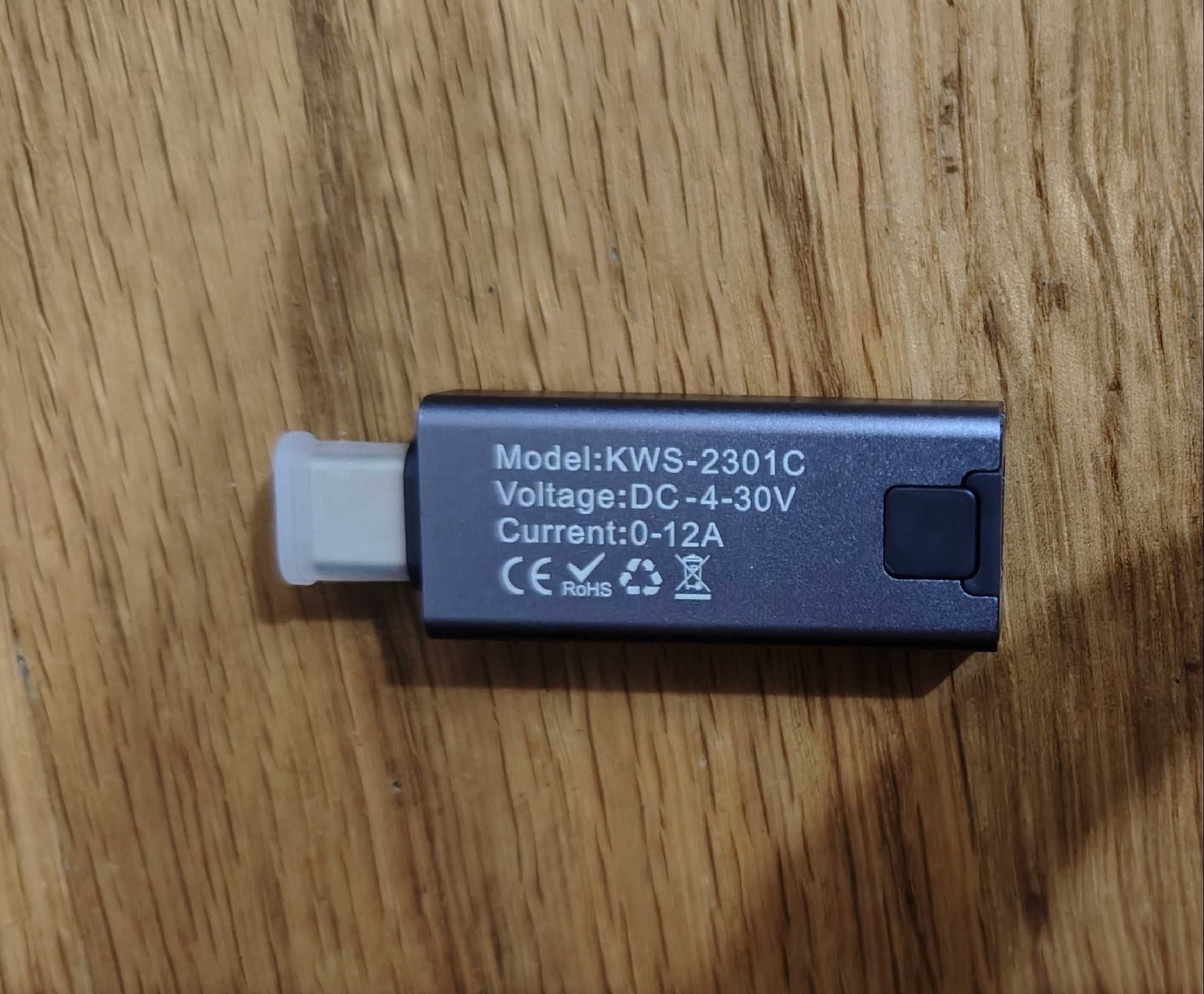 USB-тестер KWS-2301C для вимірювання ватметр напруги струму 4-30V 12A