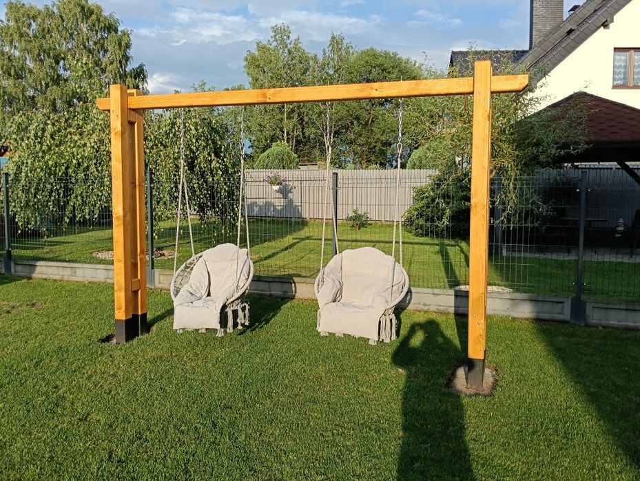 Huśtawka drewniana Ogrodowa