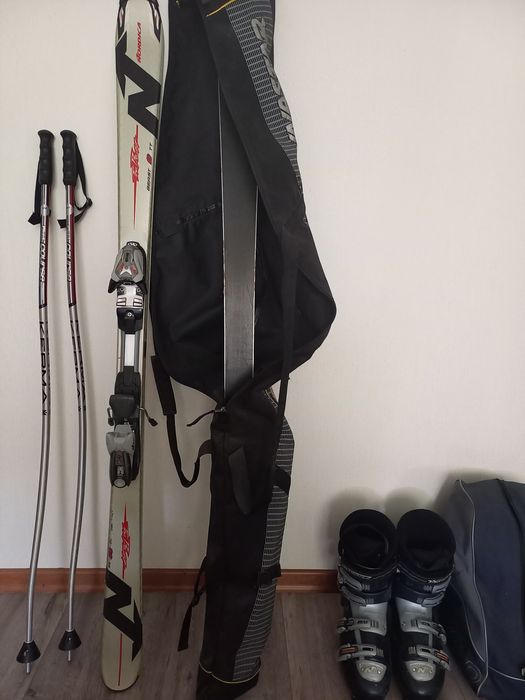 Лижі NORDICA+палиці і черевики