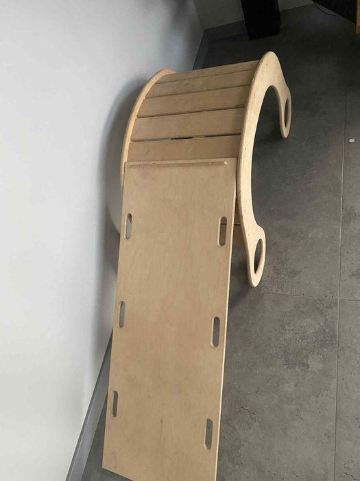 Bujak zjeżdżalnia wspinaczka drewniany montessori