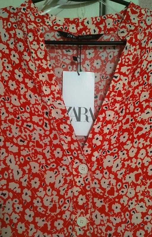 Новое платье миди zara из вискозы