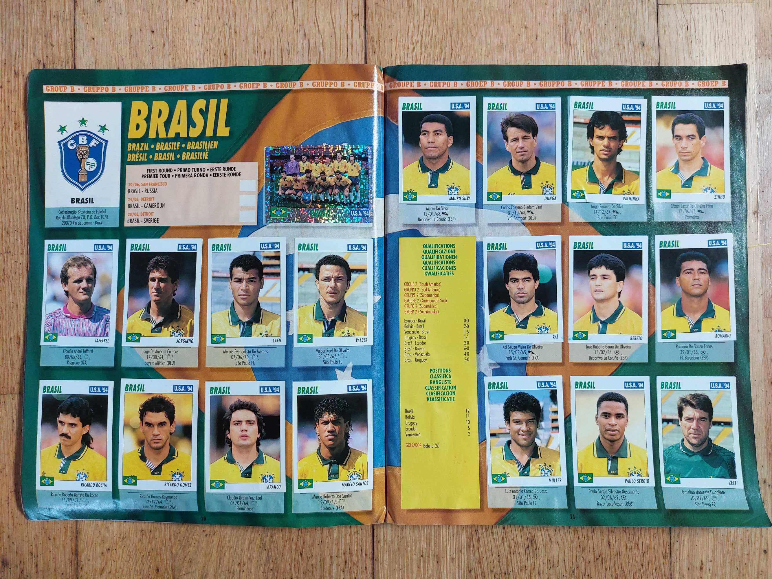 Caderneta de cromos "U.S.A. '94" Completa/Excelente estado