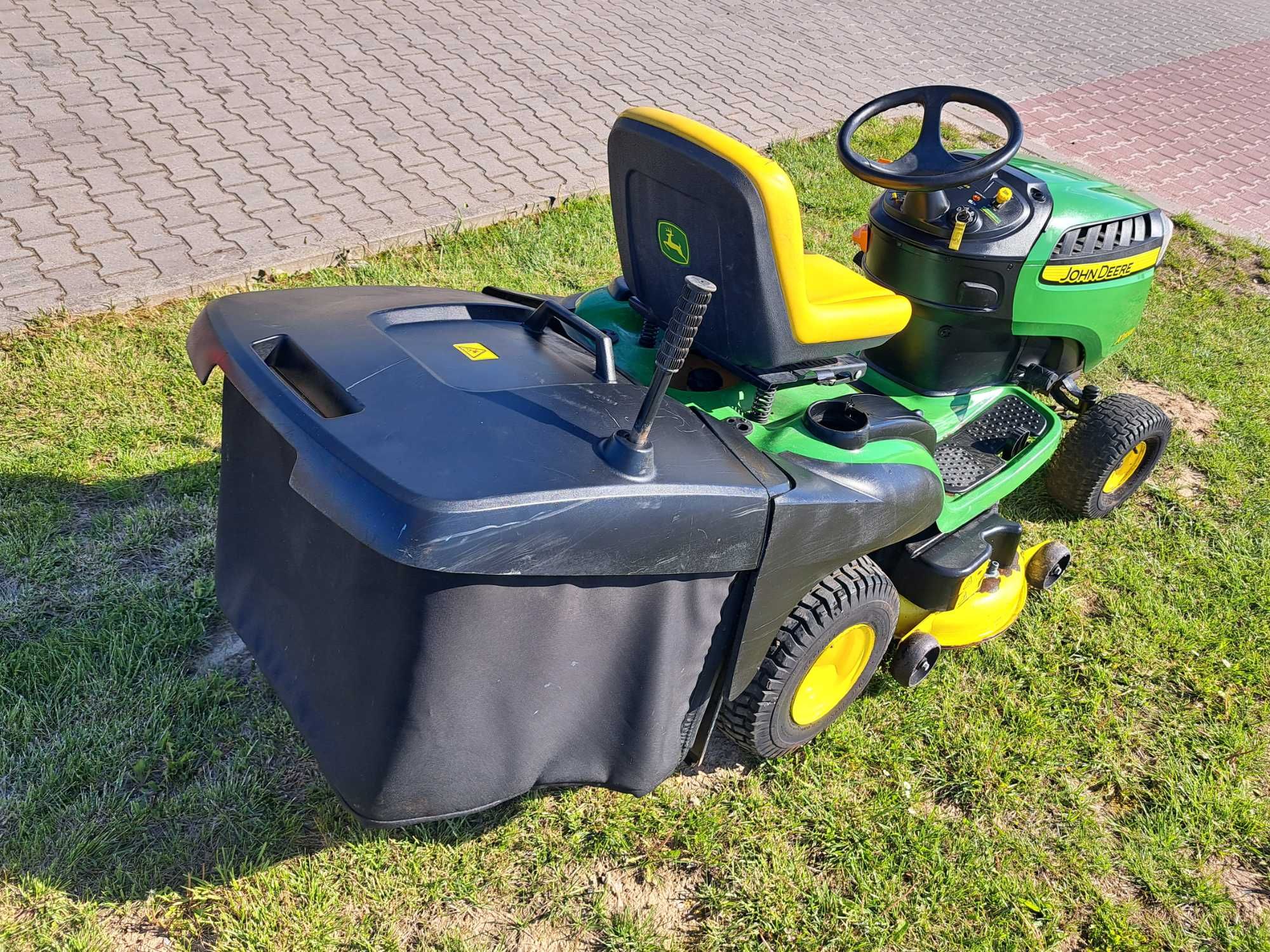 Kosiarka traktorek John Deere X155R 1wł krajowy v2