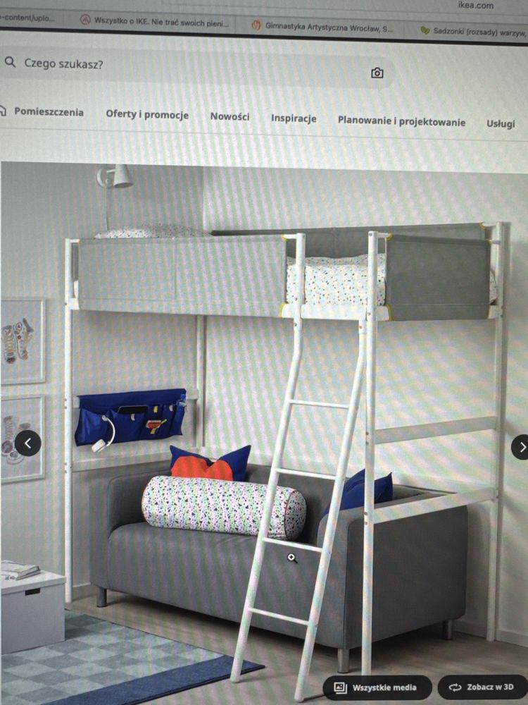 Łóżko piętrowe IKEA