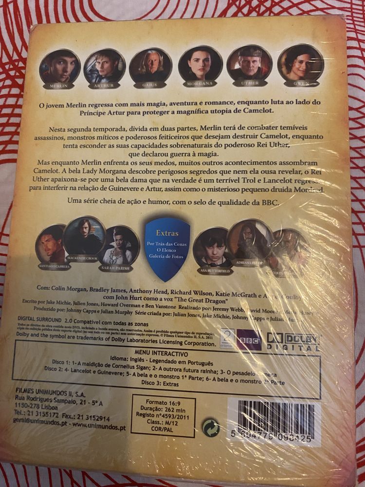 Box DVDs, As Aventuras de Merlin
