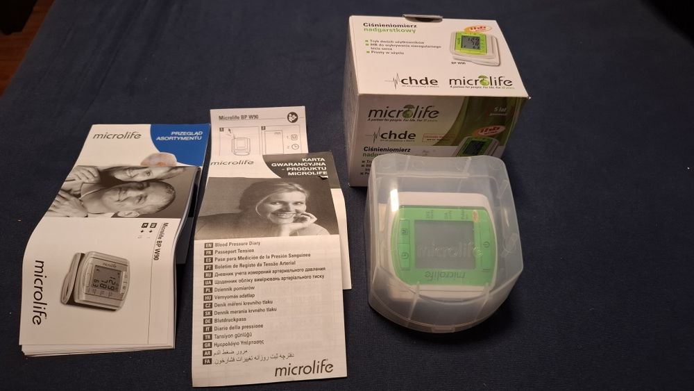 Ciśnieniomierz nadgarstkowy Microlife BP W90