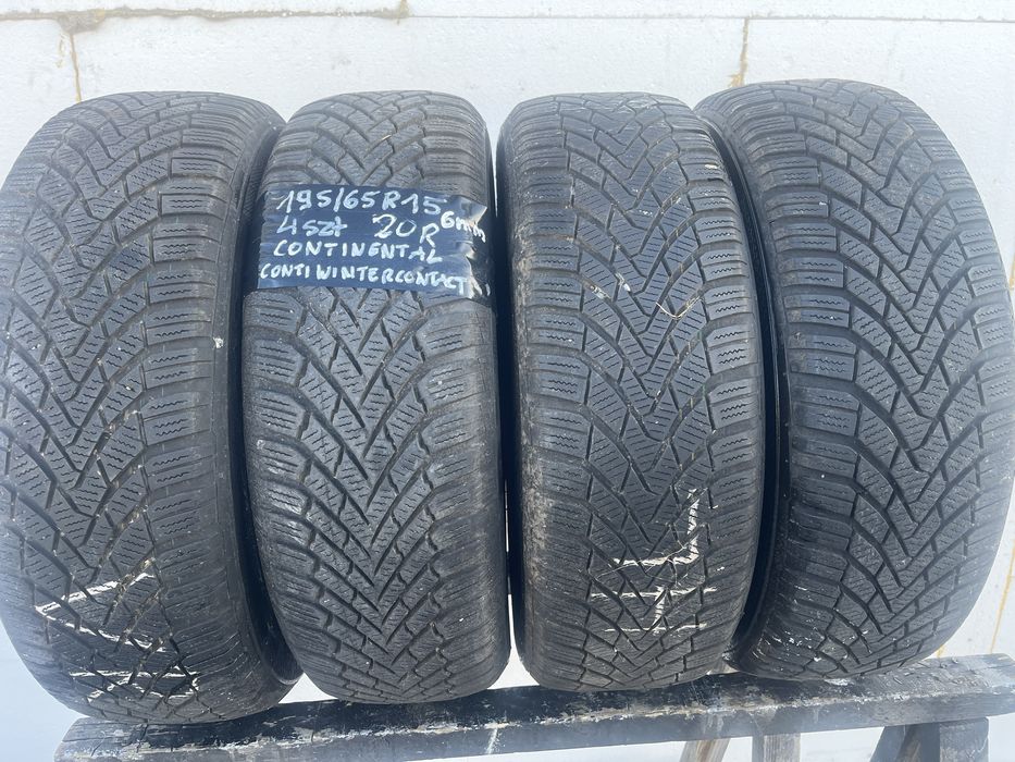 Oony zimowe 195/65R15 continental conti winter contact,4szt,