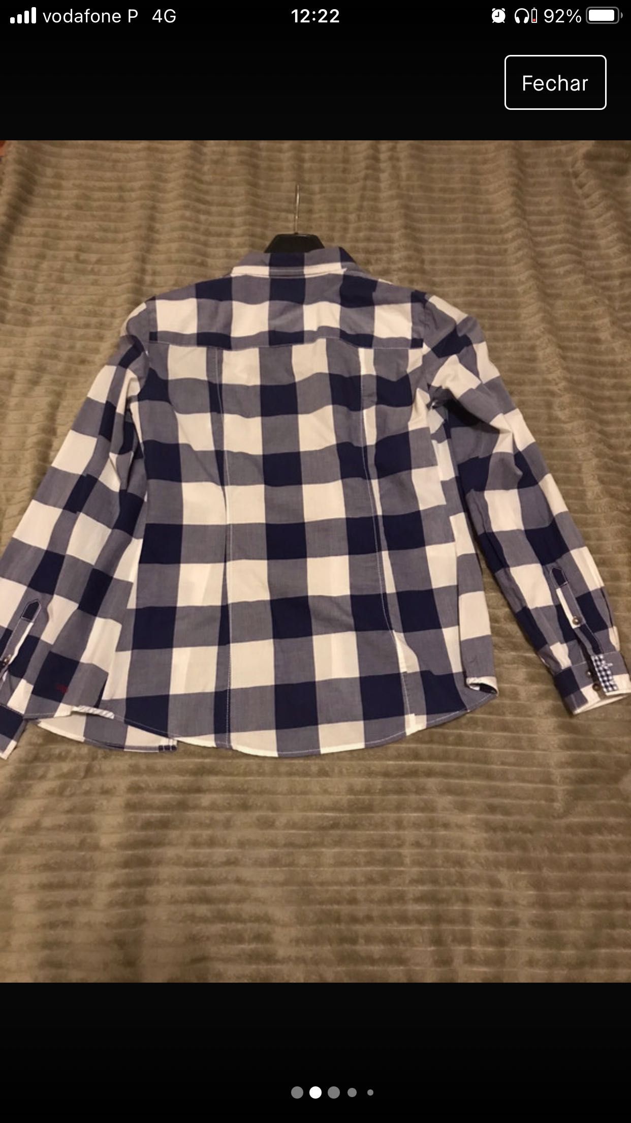 Camisa xadrez da Massimo Dutti