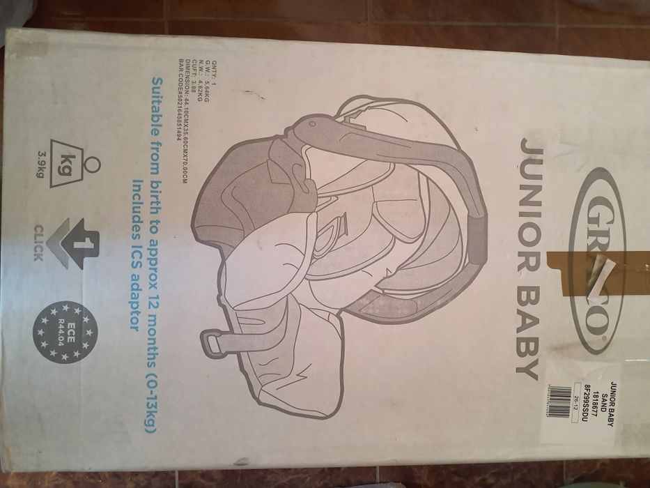 fotelik nosidelko graco junior baby sand nowe  0-13 kg