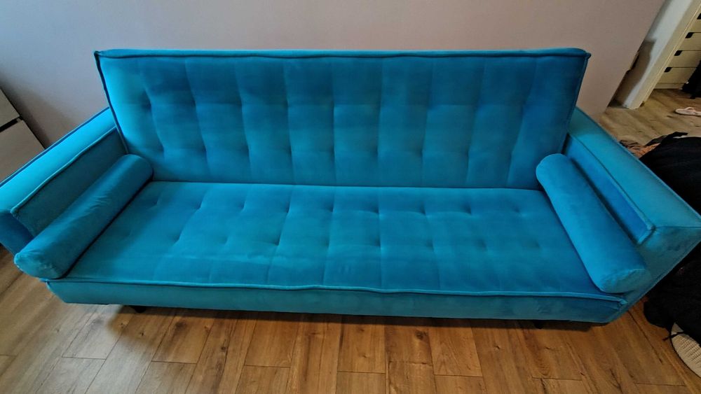 Kanapa welurowa 230cm szerokosci