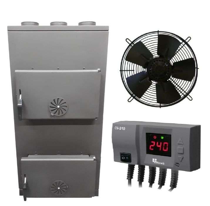 KOZAK 22, ATESTOWANY Piec nadmuchowy, kotłówka 6 i 10mm, CE, Ecodesign