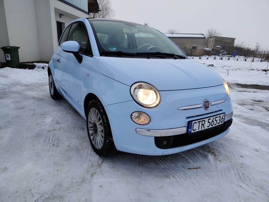 Fiat 500 1.2 benzyna klimatyzacja alufelgi panoramiczny dach zamiana