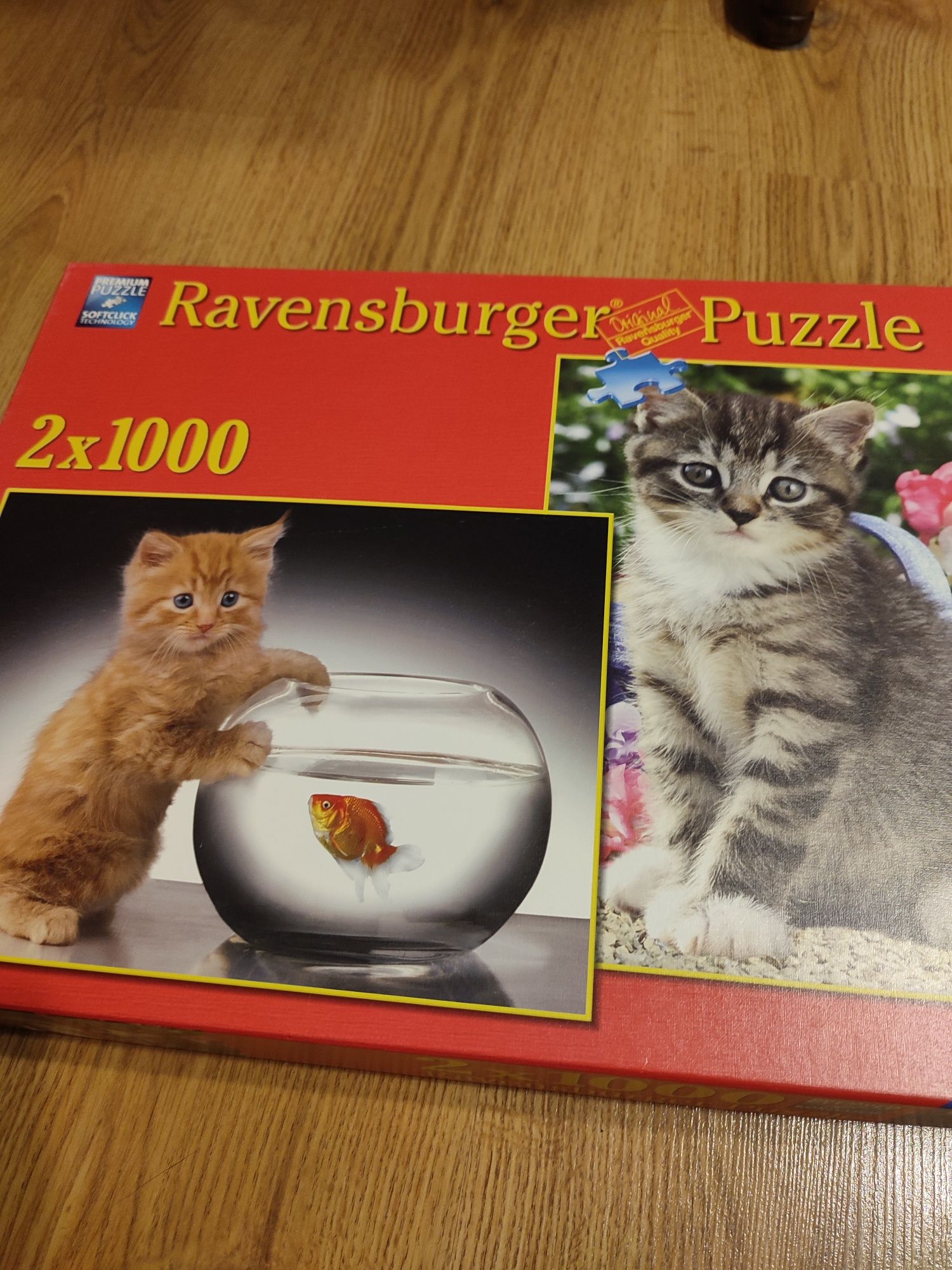 Puzzle Ravensburger 2x1000 Kotki