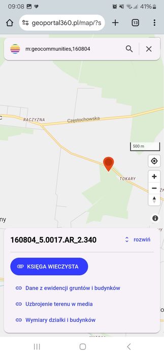 Sprzedam las mieszany w Strojcu 0,25 ha
