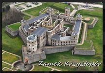 Krzyżtopór zamek magnes na lodówkę 9 x 6 cm