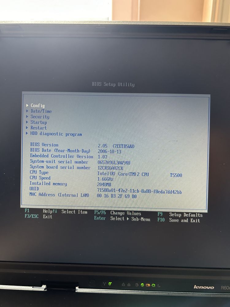 IBM Lenovo Thinkpad R60e