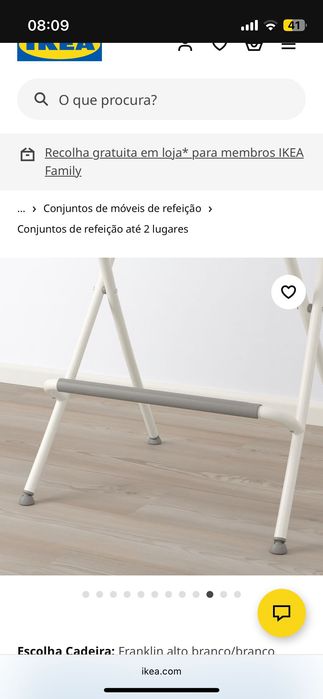Mesa parede Ikea norberg e cadeiras