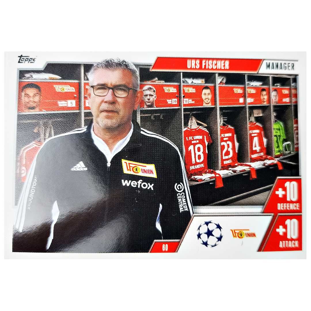 Karta Topps Match Attax Extra 2023-24 Urs Fischer 60 Manager