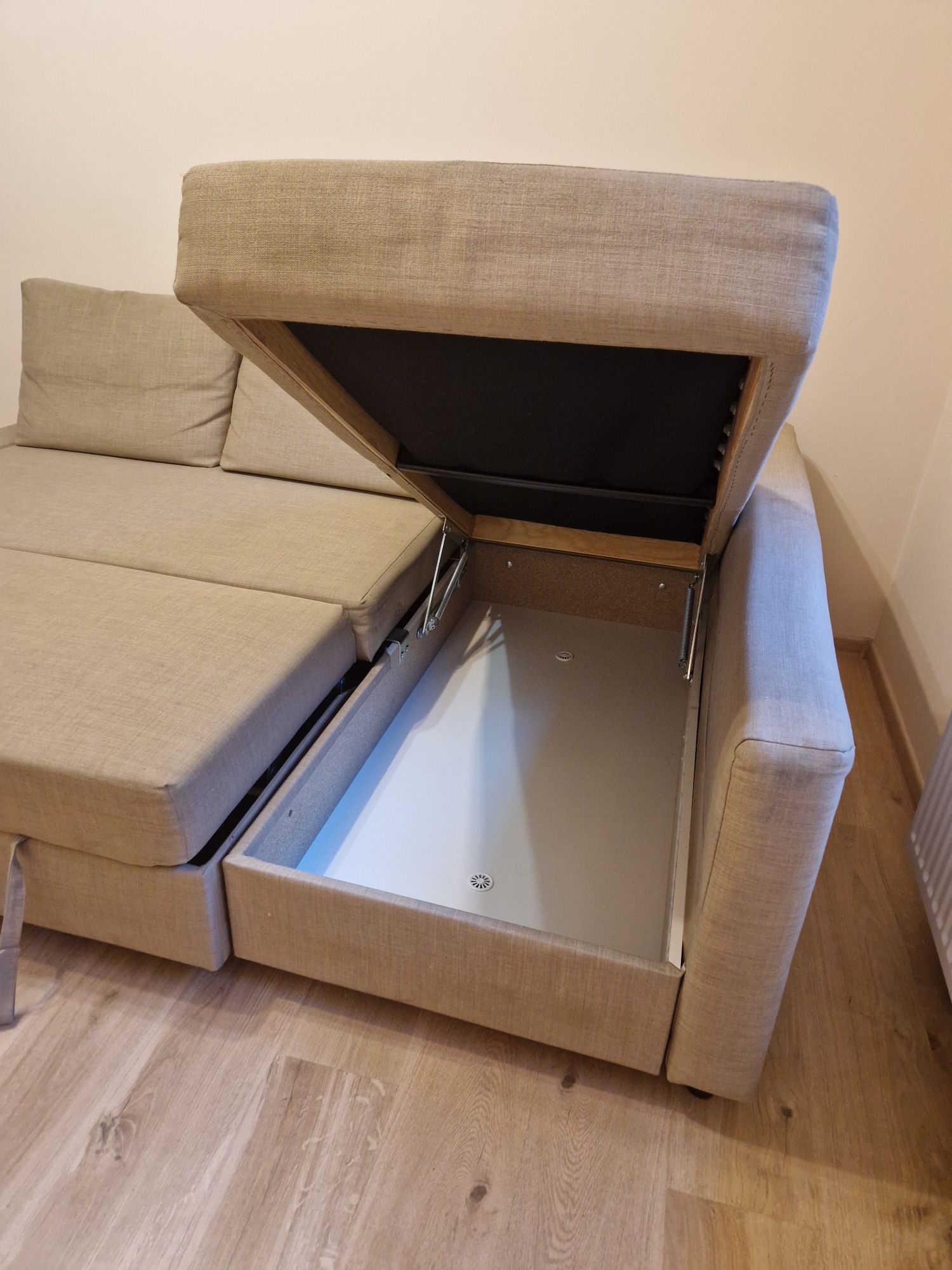 rezerwacja sofa, narożnik rozkładany z funkcją spania Ikea FRIHETEN