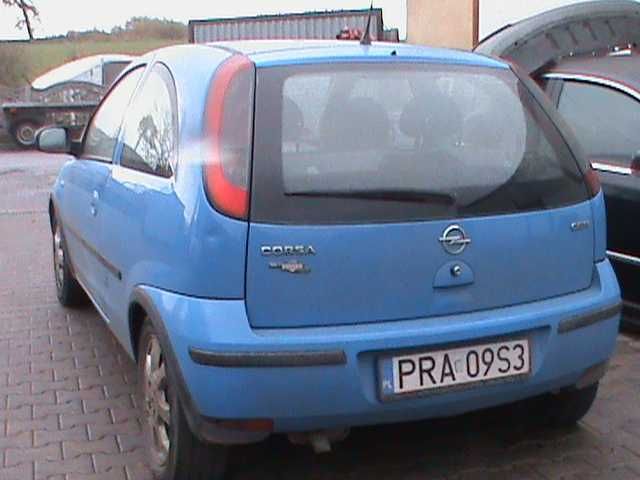 Opel Corsa C Lampy zderzak maska błotniki klapa drzwi Kod lakieru Z20A