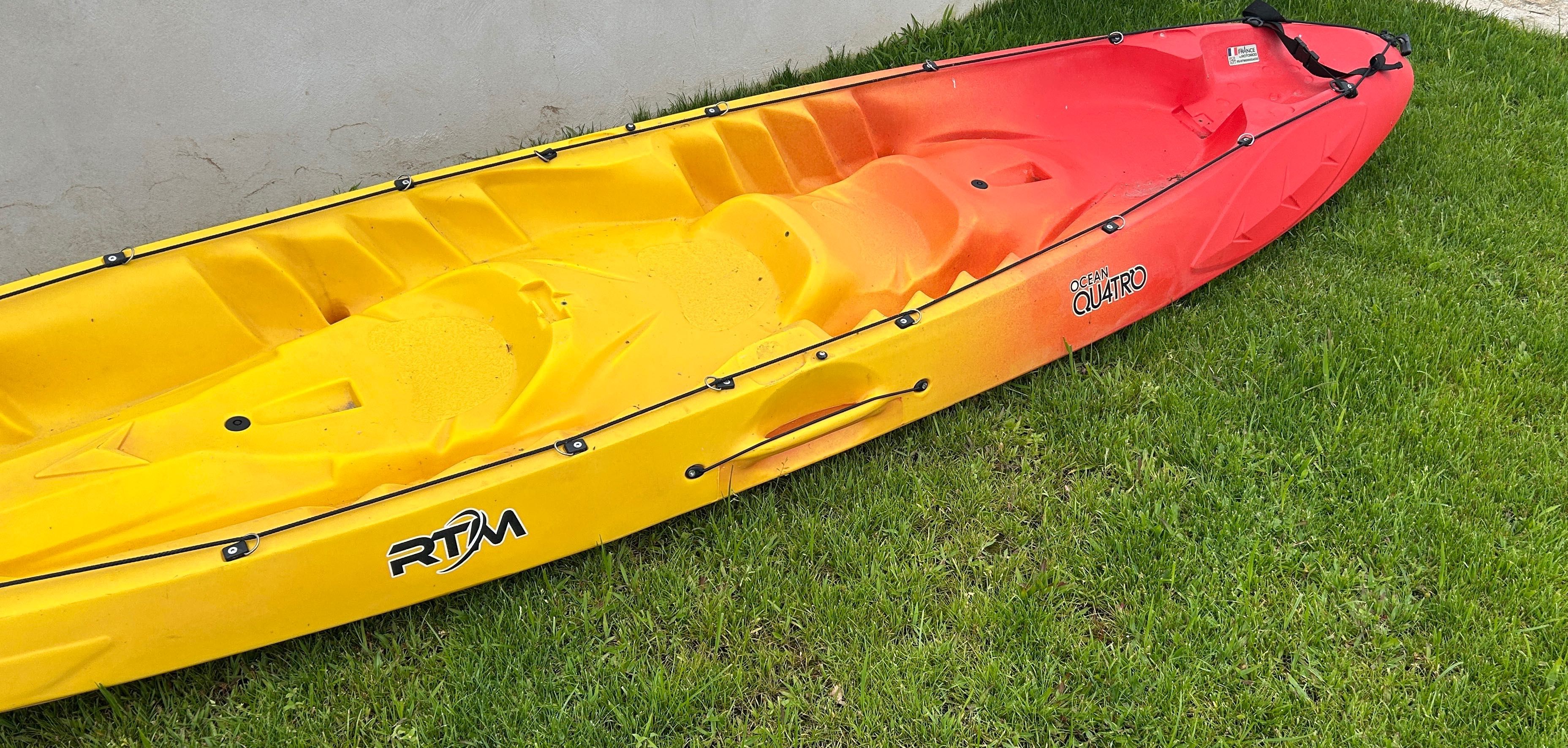 Kayak rígido Ocean Quatro 4 lugares (2 adultos + 2 crianças) Rotomod