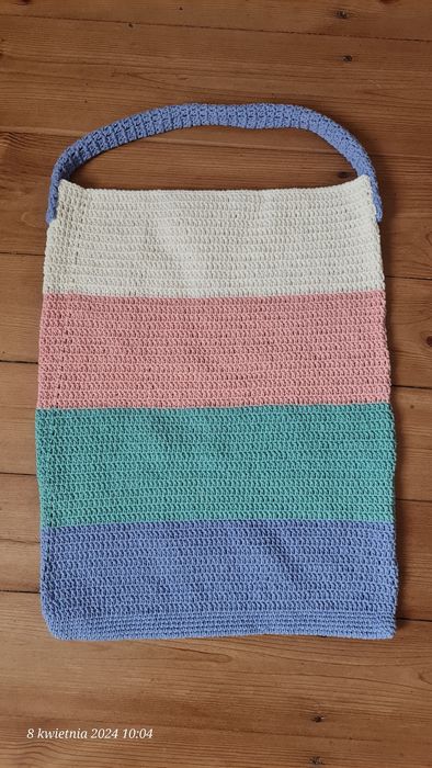 Torba robiona na szydełku