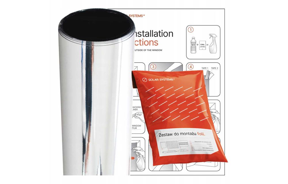 Foliowe lustro okienne 75x250 cm