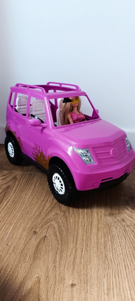 Mattel samochód SUV terenowy i lalka barbie jak nowe