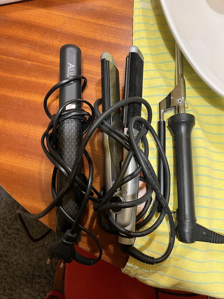 Pranchas e babyliss a funcionar