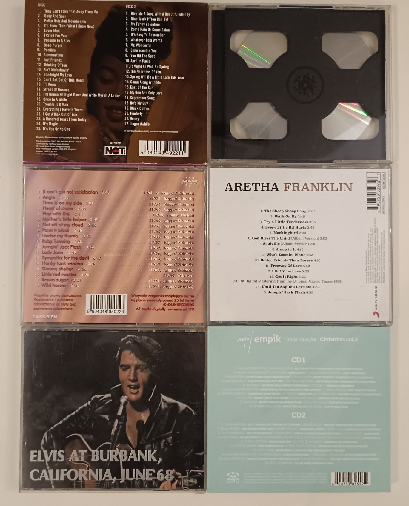 Presley/Franklin/Brown i inni na plytach CD/Cena za całość zestawu