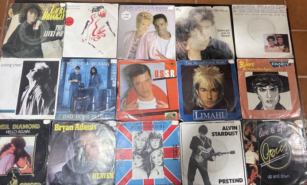 Conjunto LPs e singles