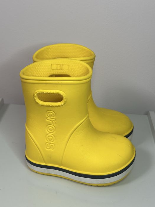 Жовті гумові чобітки Crocs