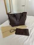 Torebka torba LV Neverfull MM damier ebene Louis Vuitton