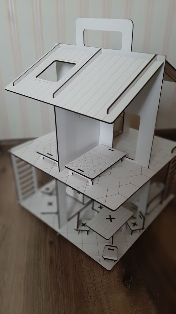 Будинок - конструктор, домік для ляльки з ручкою