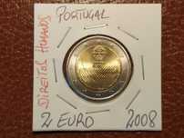 A135 moeda comemorativa de 2 euro de 2008 Direitos Humanos