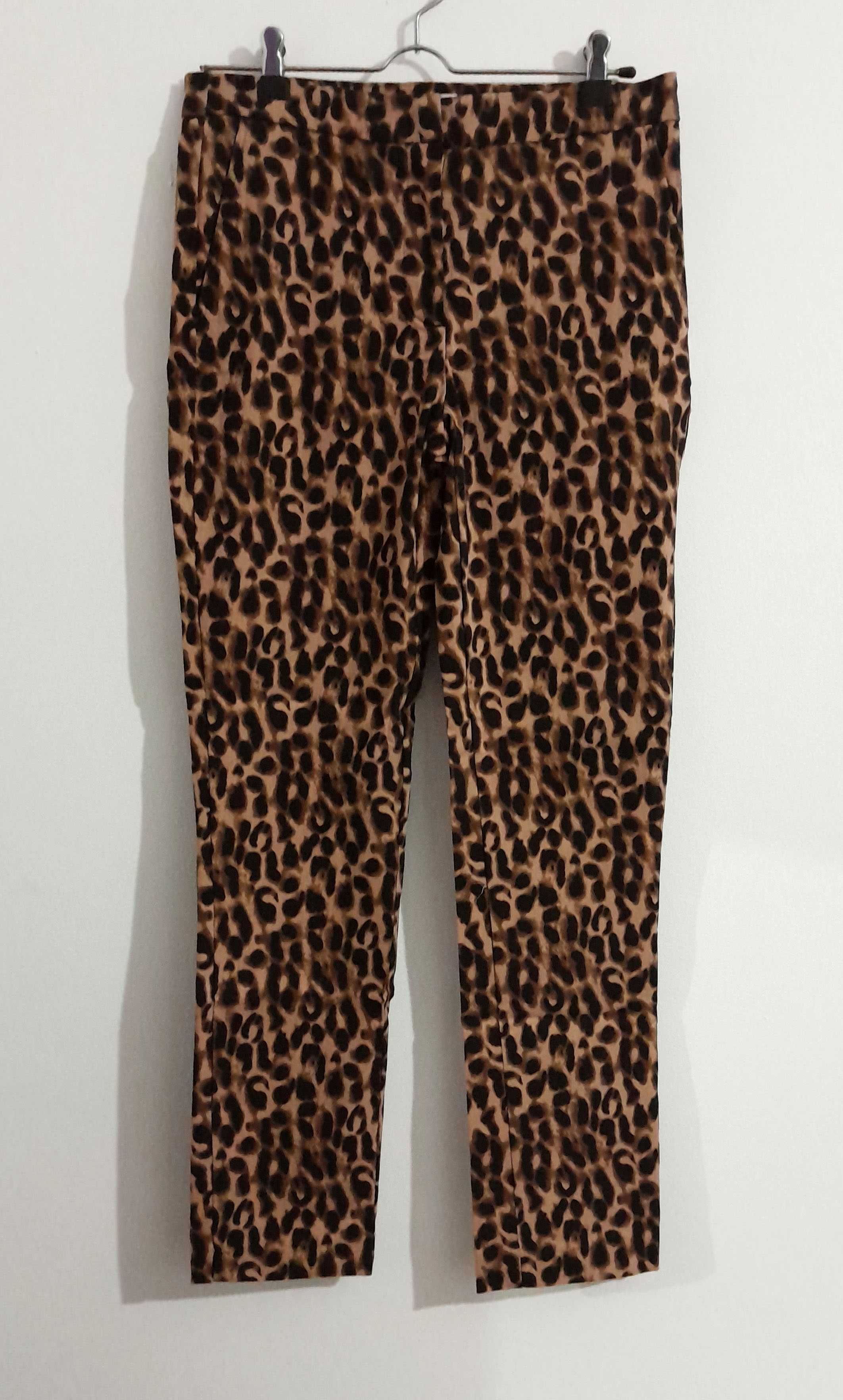 Calças skinny cropped padrão leopardo Mango T: 36 Novas