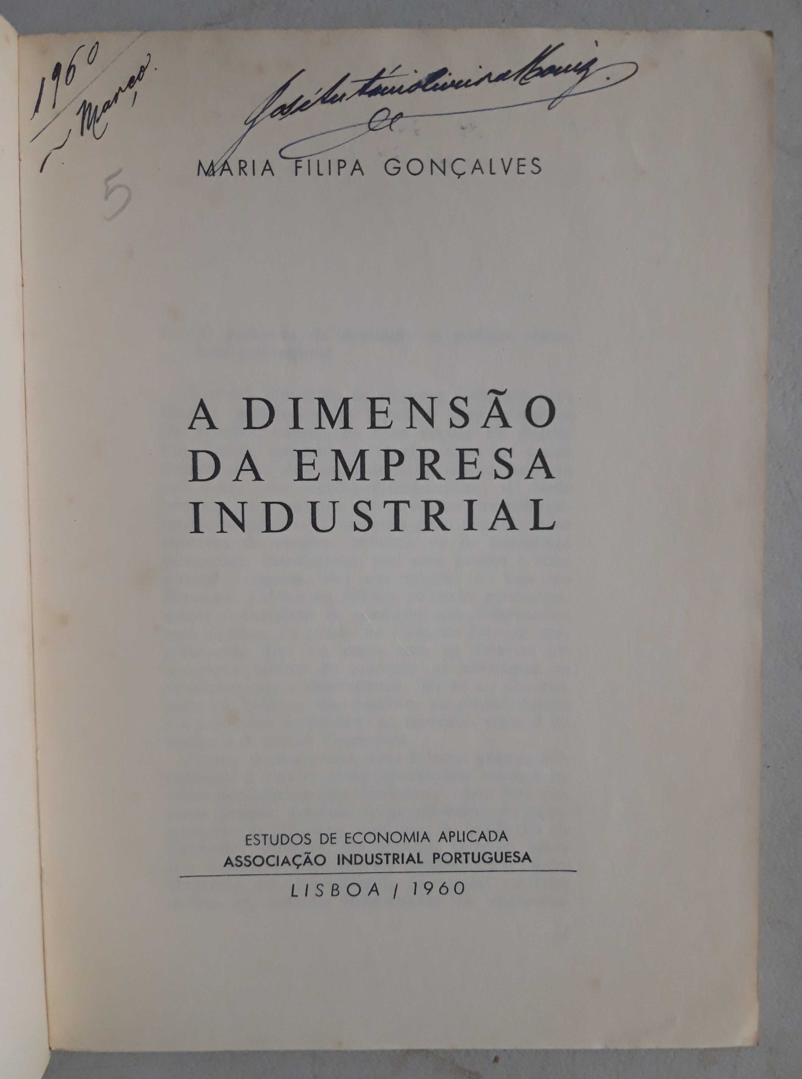 Livro PA-5 - Maria Filipa Gonçalves - A Dimensão da Empresa Industrial