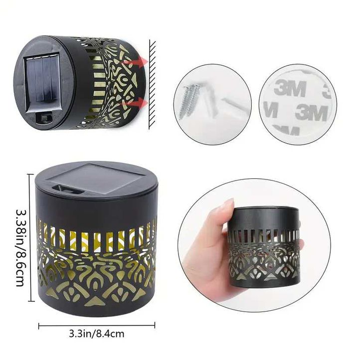 Настінні ліхтарі на сонячній панелі