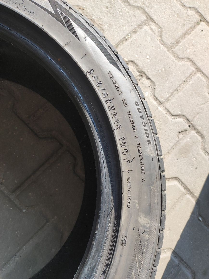 4 ładne opony letnie 245/45R18 Tristar SportPower 2 Montaż Wolsztyn