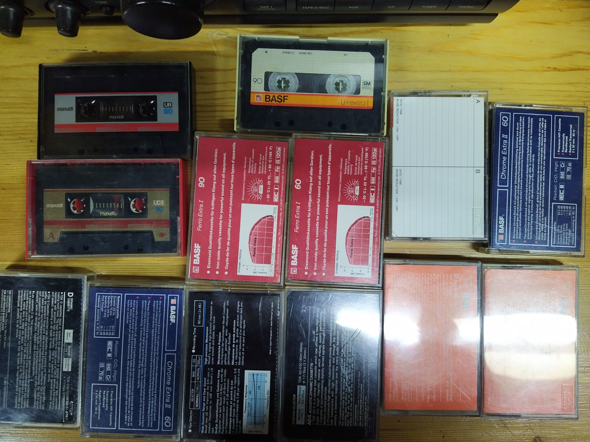 Kasety magnetofonowe TDK,MAXELL, BASF