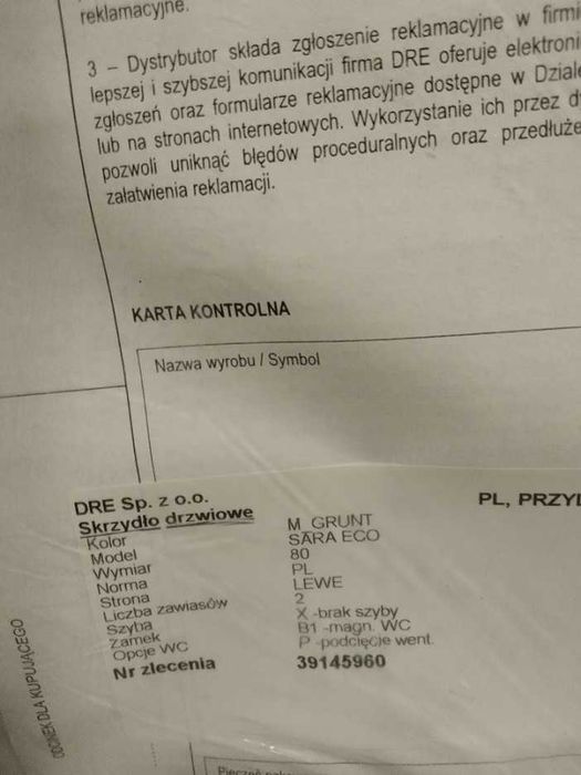 drzwi dre  sara eco  , drzwi ukryte