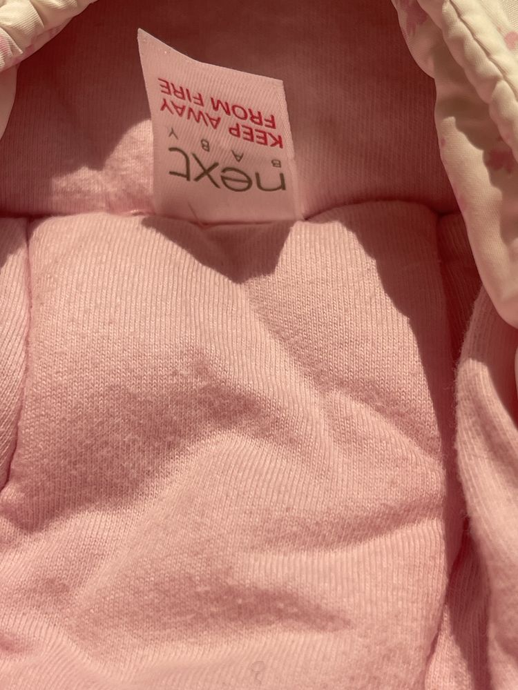 Next baby утеплена курточка для новонародженої дівчинки до 3х місяців