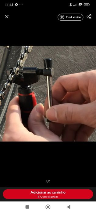 Removedor elo de corrente bicicleta