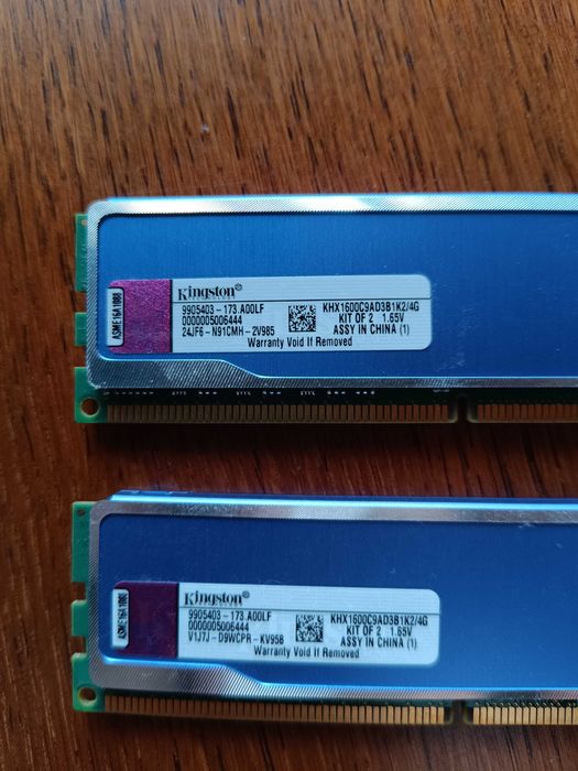 Pamięć RAM 2x4GB DDR3 1600 Kingston Hyper Blu