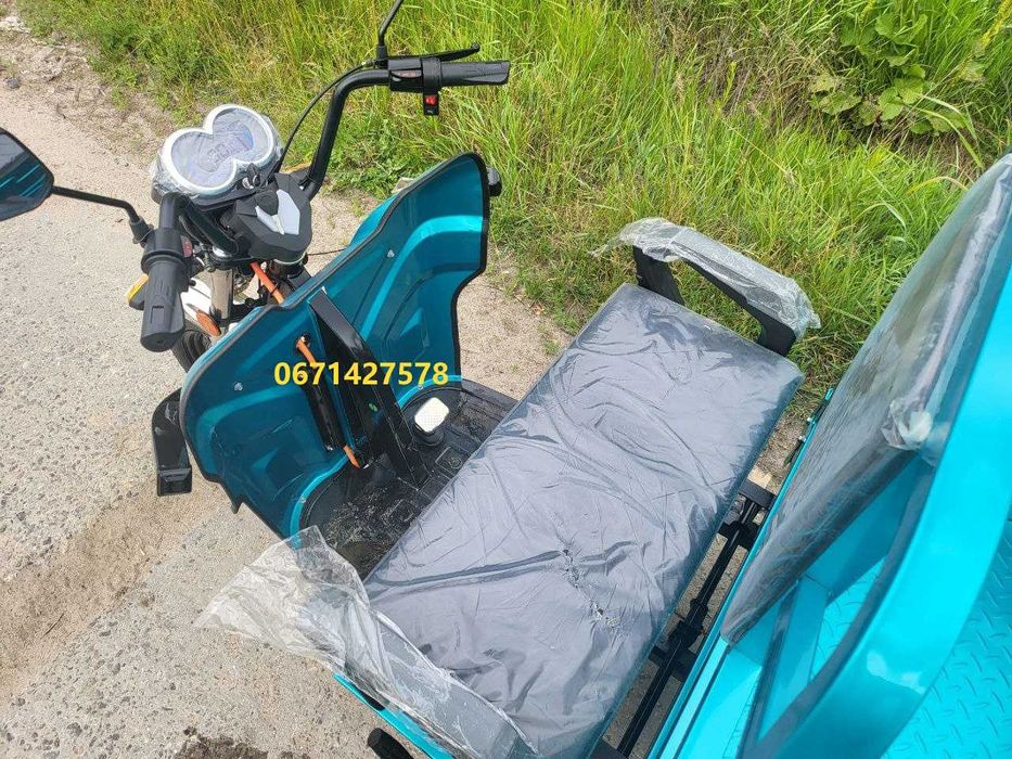 Електроцикл з кабіною вантажний Dozer Model-1 Запас ходу 50-км 800 W