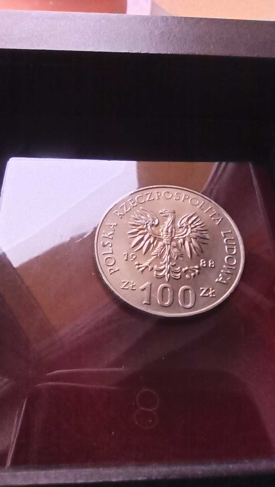 PRL, Moneta 100 złotych 70. Rocznica Powstania Wielkopolskiego 1988r