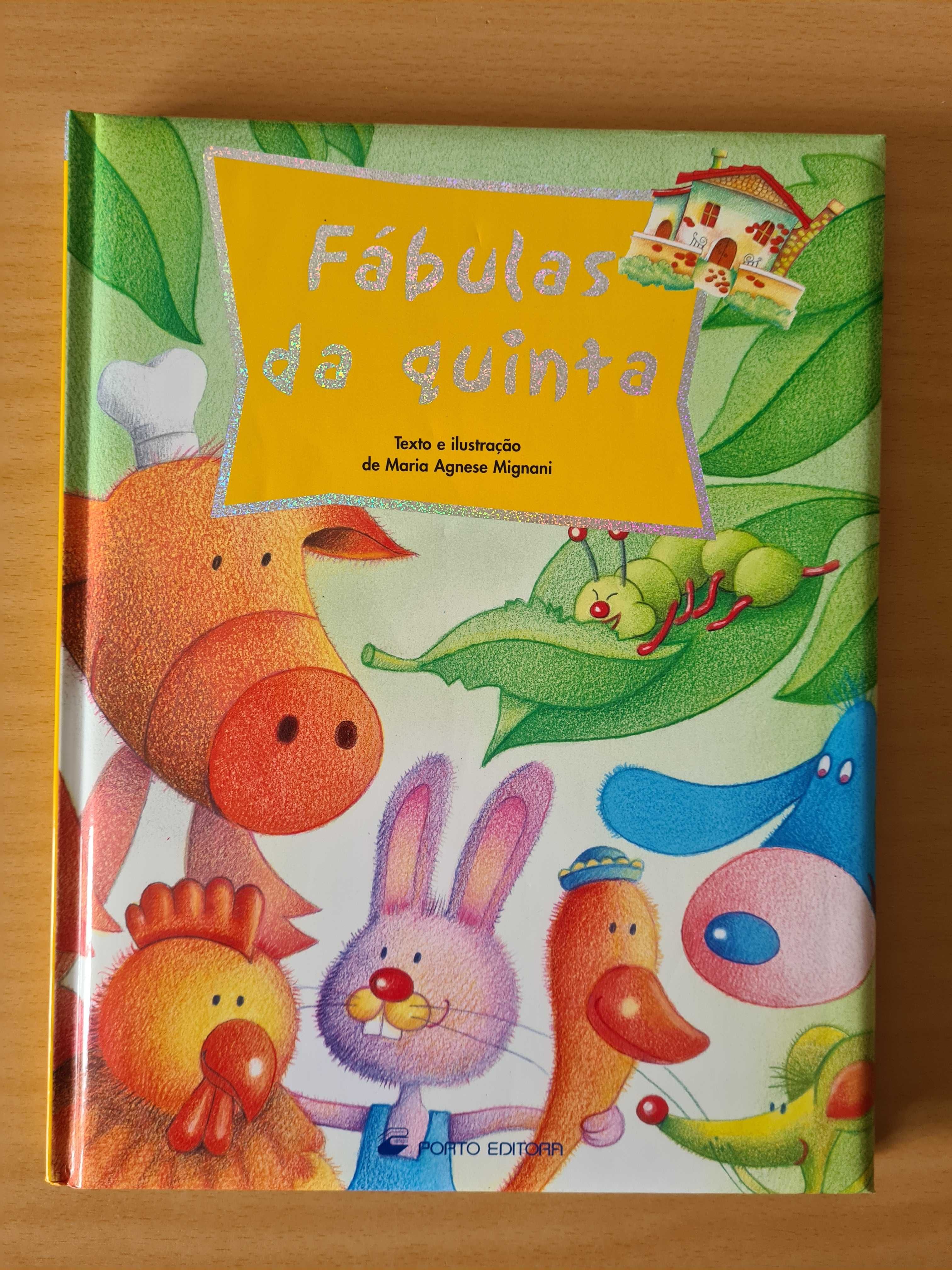 Livro infantil "Fábulas da Quinta" da Porto Editora