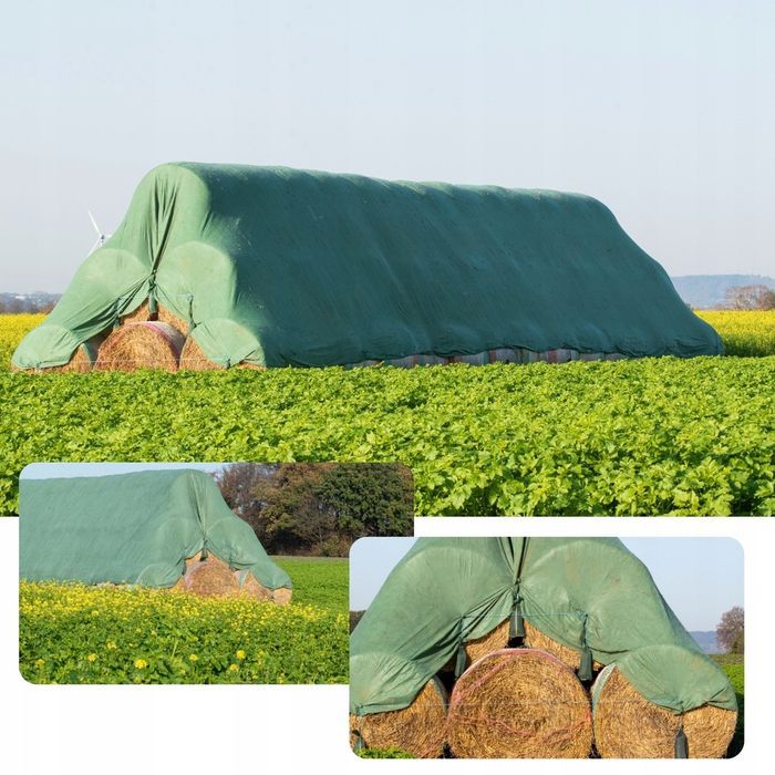 Plandeka zielona 4x5m mata super mocna mega gruba