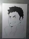 Desenho de daichi de haikyuu